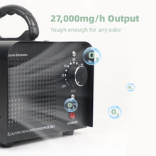 Load image into Gallery viewer, 27 g/h Ozone Generator Quartz Tube O3 Air Purifier with Stainless Steel Electrodes
